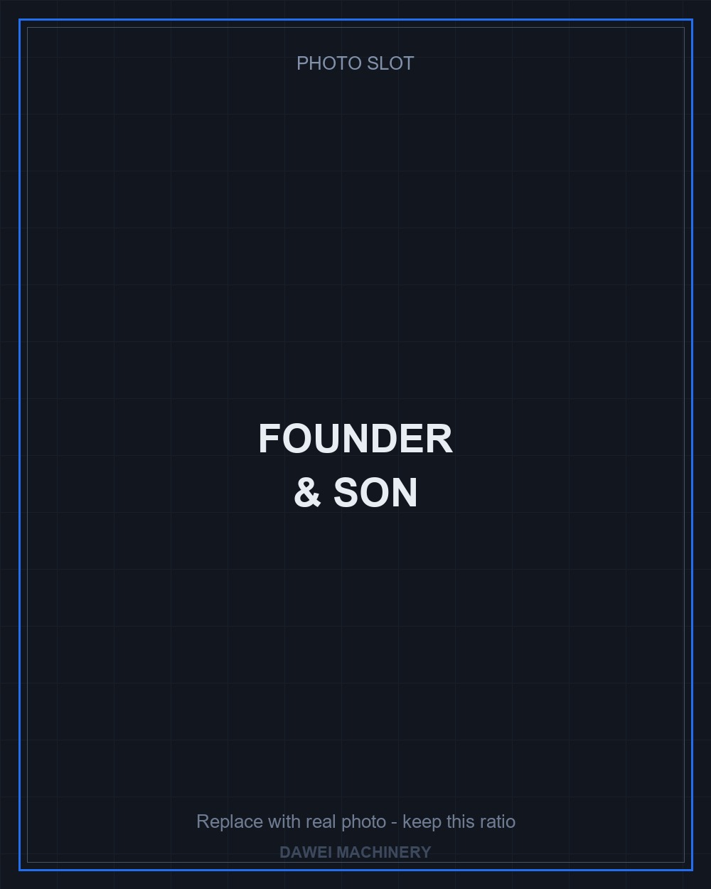 PHOTO SLOT &mdash; Founder & son