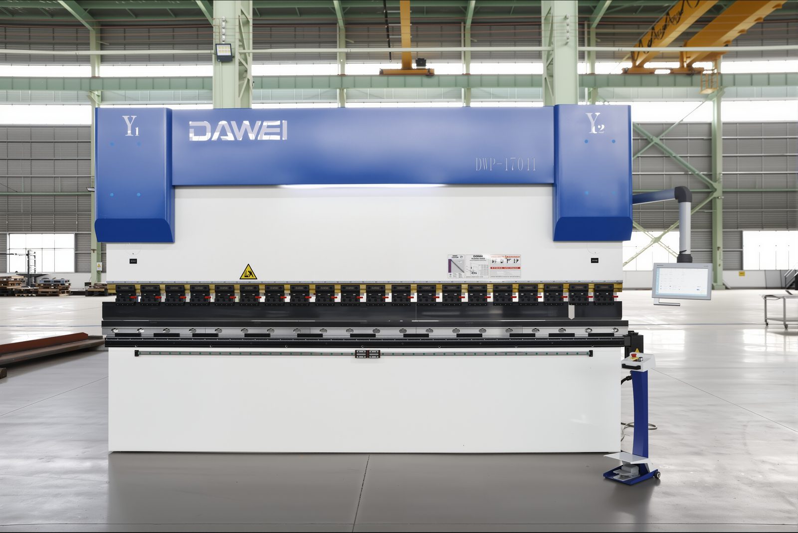 DAWEI CNC press brake on the shop floor